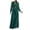 Dark Green, variant on Jumpsuits for Women Sequin Wide Leg Deep V Neck Dressy Jumpsuits Long Sleeve Belted Waist Evening One Piece Summer Rompers Gold L