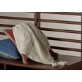thumbnail image 3 of HomeRoots 516505 0.2 x 50 x 60 in. Cream Cotton Woven Solid Color Throw Blanket, 3 of 5