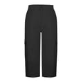 thumbnail image 6 of JSKUMAR Baggy Cargo Capri Pant for Women Casual High Waist Lightweight Hiking Streetwear Outfits with Multi Pockets Black001|XL, 6 of 7