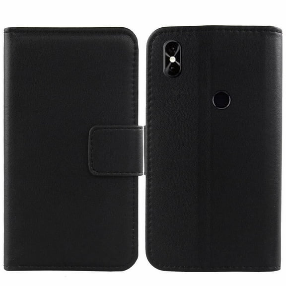 Golden Sheeps Flip Case Compatible for BLU Vivo X5-Blu G6, Blu V7 5.7" HD Display Smartphone Magnetic Leather Wallet Pouch Cover Case Card Holder with a Viewing Stand (Black)