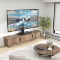 thumbnail image 2 of Rfiver Universal Swivel TV Stand Table Top TV Stand Base for 40 to 86 Inch Flat Screen TVs, Height Adjustable Mount, Center TV Stand Replacement with Tempered Glass Base, 2 of 2
