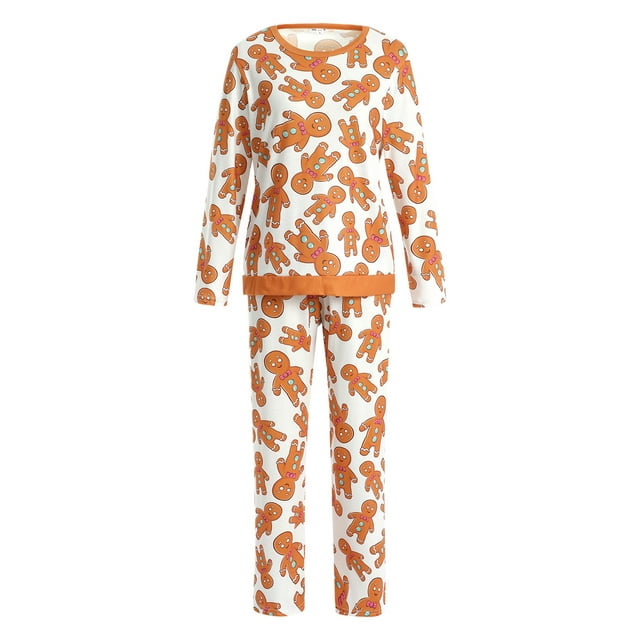 xiaxaixu Pyjamas de Noël Parent-Enfant, T-shirt Imprimé Dessin Animé, Combinaison, Pantalon