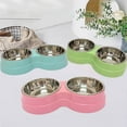 thumbnail image 4 of Ceramic Style Pet Bowl Purpose Food and Water Dish for Cats Dogs Feeder, 4 of 9