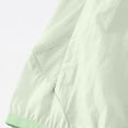 thumbnail image 7 of CYRBOKO Girls' Color Block Sun Jacket, Summer Ice Fabric Light Breathable Soft Elastic UV Protector Green Size 13-14 T, 7 of 7