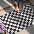 thumbnail image 4 of Black and White Checkered Pattern Door Rugs,Washable Non Slip Door Mats Indoor,Decorative Door Mats,Entry Mat Indoor for Entrance,Bedroom,Kitchen,Bathroom,20"x32", 4 of 6