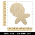 thumbnail image 2 of Starfish and Shell Beach Tropical Doodle Wood Shape Unfinished Piece Cutout Craft DIY Projects - 6.25 Inch Size - 1/8 Inch Thick, 2 of 7