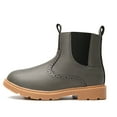 thumbnail image 2 of DADAWEN Boy's Ankle Boots Side Zipper Waterproof Chelsea Boots Gray 11.5 M Little Kid, 2 of 5