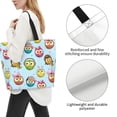 thumbnail image 3 of Disketp Cute Cartoon Owls 3 Bolsa Tote Estampada para Mujer, Bolso de Hombro y de Mano para Compras y Viajes, 3 of 8