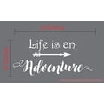thumbnail image 3 of Life Is An Adventure Cursive Vinyl Decals Wall Decor Stickers, White,23x10-Inch, 3 of 4