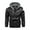 Black, variant on Herrnalise Men's Casual Motorcycle PU Leather Jacket Clip Cotton Warm Jacket ThickenedRemovableHooded Large Size Jacket European Size Gray