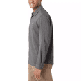 thumbnail image 3 of DKNY Men's Knit Long Sleeve Button Down Sport Shirt, Grey, Size XL, 3 of 5