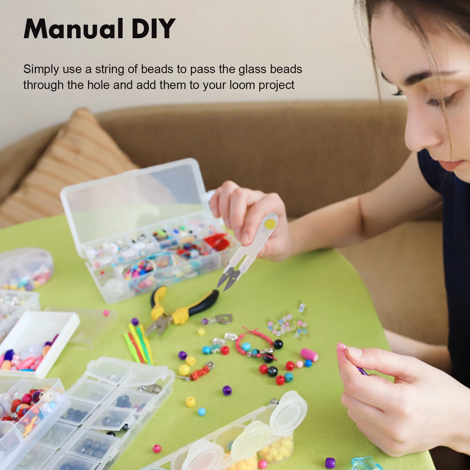 BESTYASH Bracelet Making Kit 1 Set with Assorted Polymer Clay Beads for Unique Jewelry Accessories