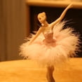 thumbnail image 3 of Caja musical Cateissary bailarina Elegante Artesanía Rosa, 3 of 6