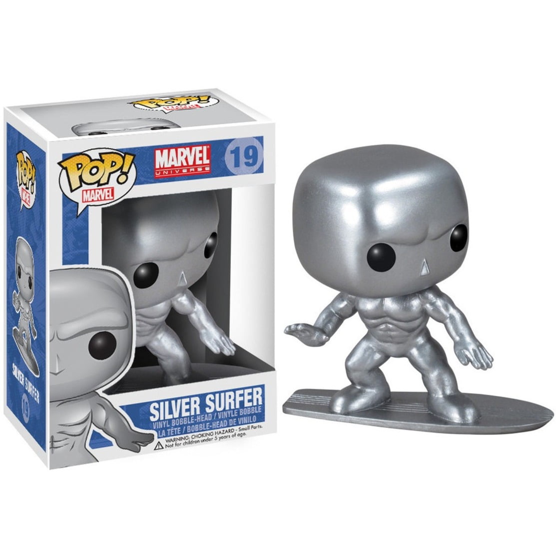 "Funko POP Bobblehead, Silver"