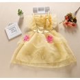 thumbnail image 3 of Vestido de princesa de Disney para niña, disfraz de Elsa de Frozen, ropa de fantasía para fiesta de Halloween, Cosplay de Aurora Jasmine, vestido de verano de 3 a 8 años, 3 of 5
