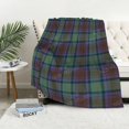 thumbnail image 4 of Manta de rodilla a cuadros para sofá, colcha cálida de invierno, decoración de líneas simples, manta cálida a cuadros, plantas nórdicas, suave y peluda, 4 of 4