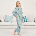 thumbnail image 6 of Fluffy Pajamas Set Fuzzy Winter Warm Pj Sets Pullover Tops and Long Pants Delicate Dragonflies Pattern X-Small, 6 of 8