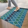 thumbnail image 4 of Blue Green Checkered Pattern Door Rugs,Washable Non Slip Door Mats Indoor,Decorative Door Mats,Entry Mat Indoor for Entrance,Bedroom,Kitchen,Bathroom,17"x30", 4 of 6