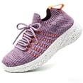 thumbnail image 3 of HARVEST LAND Womens Lightweight Walking Shoes Comfortable Wide Lace-up Tennis Sneakers Purple Size 9, 3 of 10