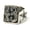 Silver, variant on Jewelry Retro Domineering Domineering Ghost Head Men's Titanium Steel Ring