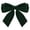 Green-1pc, variant on Pre-Tied Velvet Decorative Bows, Soft Holiday Ornament Bows, Reusable DIY Decor Crafts for Christmas Tree Wreath Garland Gift Wrapping Staircase & Mantel, Indoor and Outdoor Decoration