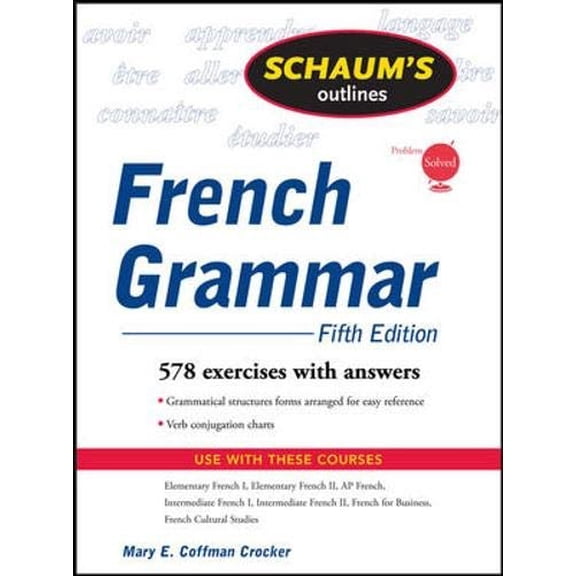 Pre-Owned Schaum's Outline of French Grammar, 5ed (Schaum's Outlines) Paperback