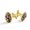 Color 1, variant on Men's Classic Stainless Steel, Sunflower Pug Dog Wooden Board Cufflinks Business Wedding Shirts, Golden