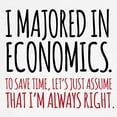 thumbnail image 3 of CafePress - Majored In Economics T Shirt - 100% Cotton Ringed T-Shirt, 3 of 4