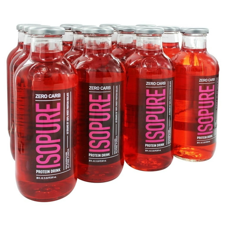 Isopure Apple Melon Protein Drink, 20 fl oz, (Pack of 12)