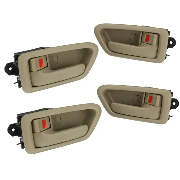 4PCS Beige Inside Interior Door Handle For Toyota Camry 1997 1998 1999 2000 2001 69205AA010E0 69277-33020 69278-33020
