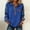 Blue-A, variant on Women's Long Sleeve Denim Patchwork Pullover – Casual Button Front Classic Collar Sweatshirt Ladies Stylish Daily Wear Comfortable Top Outfit Dark Gray-A 2XL