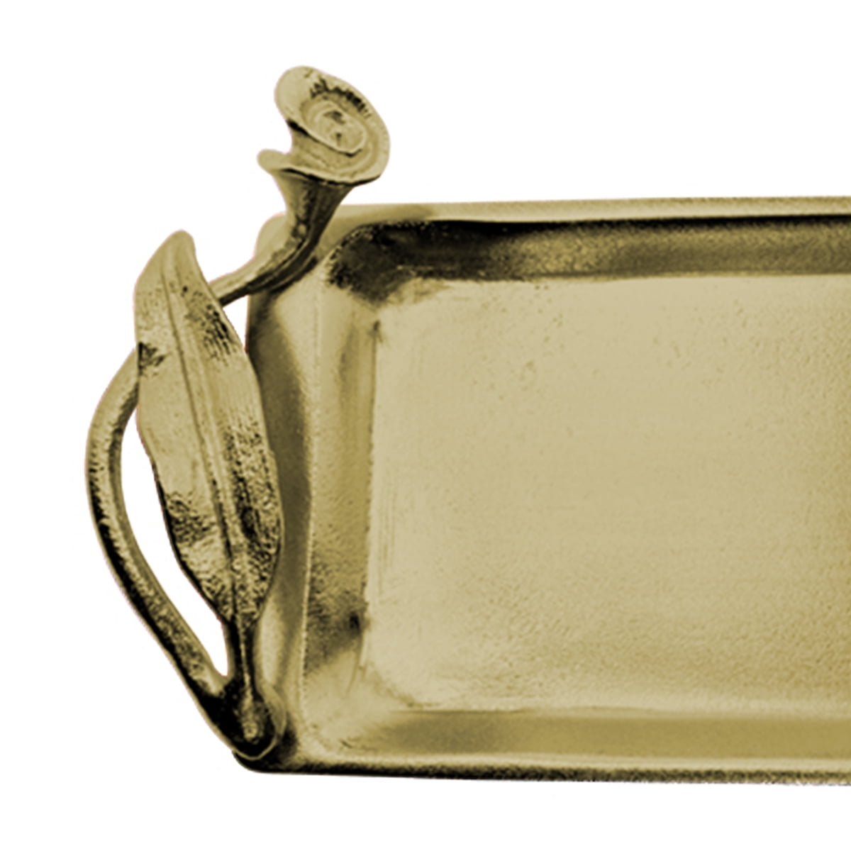 Metal Vanity Tray for Dresser Nightstand Makeup Perfume Skincare Organizer Decorative Gold Accessory Bathroom Sink Countertop Bedroom Table Decor