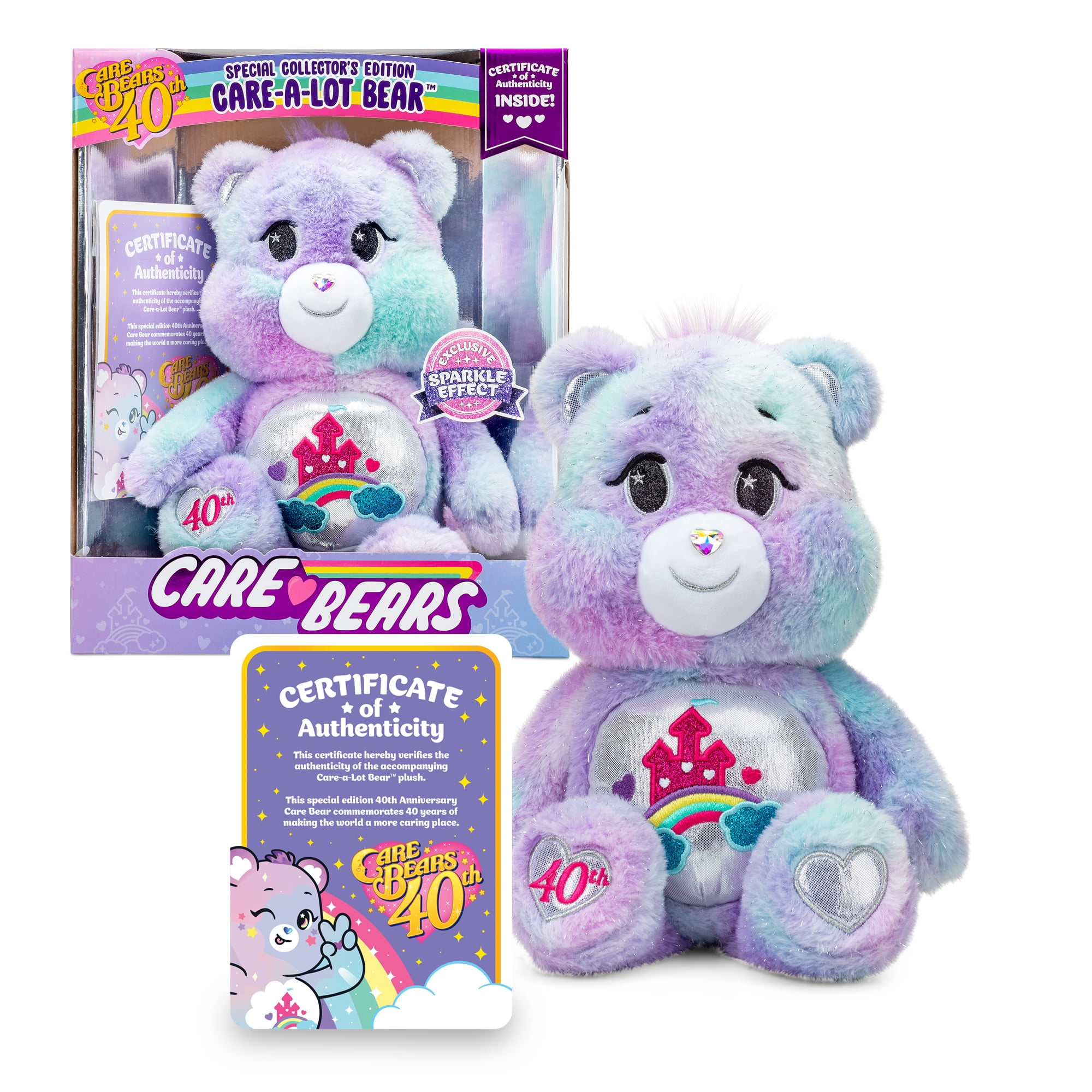 Care Bears Care A Lot Bear 40th Anniversary Plush Special Collector's ...