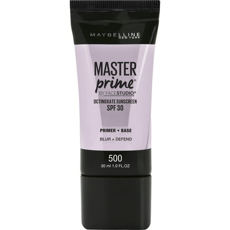 Maybelline Facestudio Master Prime Primer Makeup, Blur+ Defend, 1 fl.