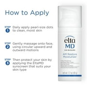 EltaMD AM Restore Face Moisturizer for Women and Men, Light Moisturizer Face Cream, Made with Niacinamide and Hyaluronic Acid, 1.7 oz Pump
