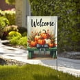thumbnail image 4 of Fall Garden Flag 12.5x18 Inch Double Sided For Outside Burlap Pumpkin Truck Small Seasonal Autumn Yard Decoration 1 Flag, 4 of 5