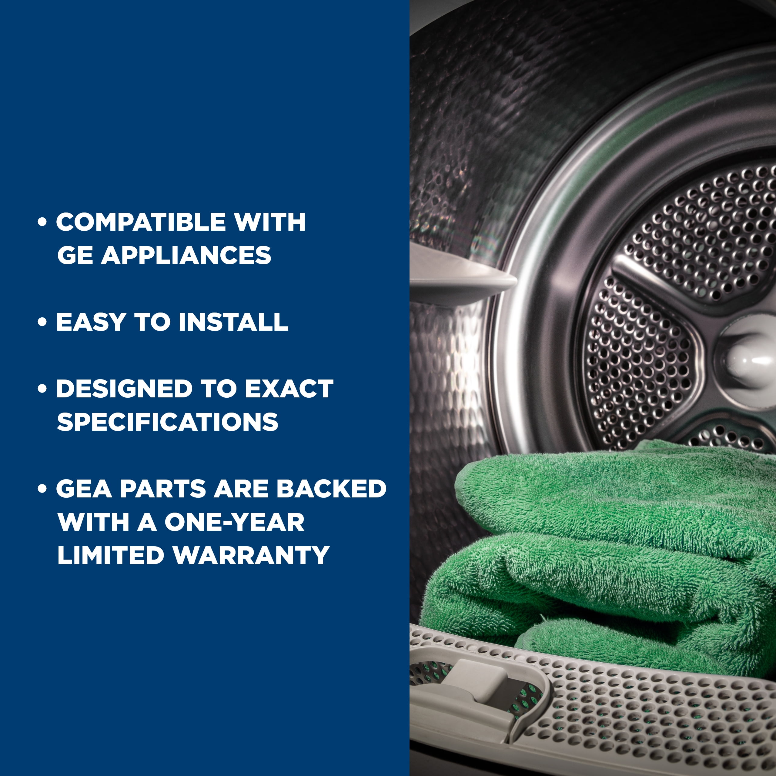 GE Appliances WE25M40 Dryer Drum Bearing Kit