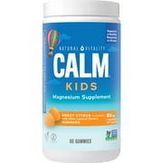 Natural Vitality Calm Kids, Magnesium Citrate Gummies, Sweet Citrus, 60 Count