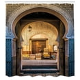 thumbnail image 3 of Ambesonne Historical Shower Curtain, Old Moroccan Motif, 69"Wx70"L, Beige Blue, 3 of 3