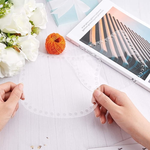 Healifty 6pcs Heart Acrylic Weaving Boards - Crochet Bag Making Supplies