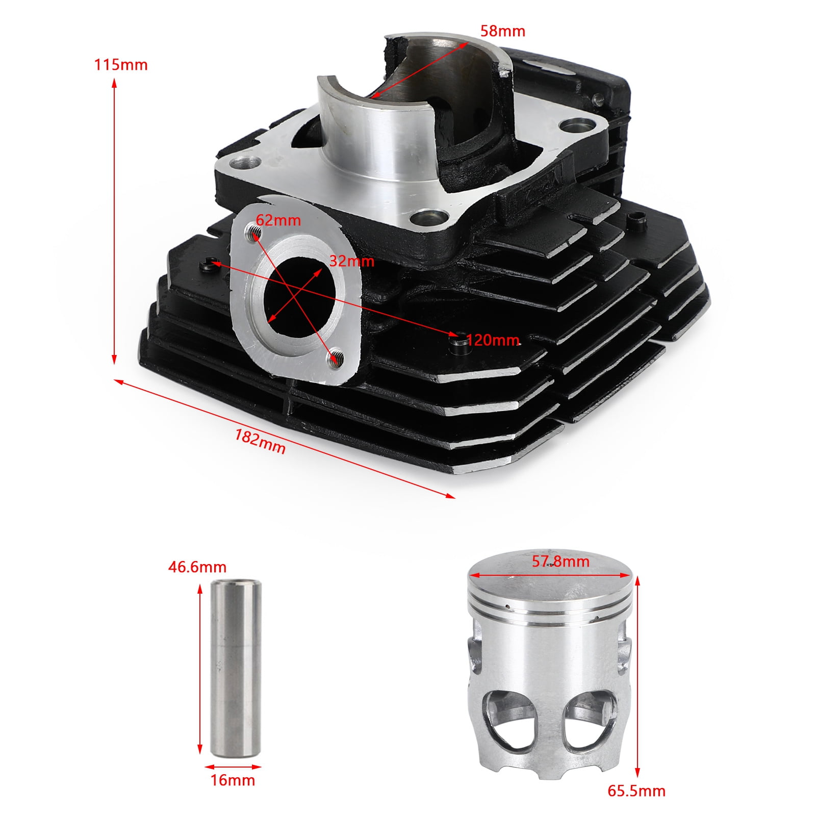 Piston Cylinder Kit For Yamaha RX135/RX-King RXK 135