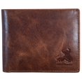 thumbnail image 1 of Cartera plegable BULL GUARD de piel auténtica con bloqueo RFID para hombre, 1 of 8