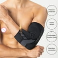 thumbnail image 1 of 1Pc Elbow Brace Ergonomic Design Compression Shock Absorption High Stretchy Knitting Elbow Protection Not Tight Elastic Gym Sport Arm Sleeve for Sports, 1 of 7