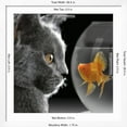 thumbnail image 5 of Art.com Cat Looks at Goldfish in Bowl Photographic Print, White Frame Wall Art, 38" x 38", 5 of 5