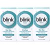 3 Pack - Blink Tears Lubricating Eye Drops – Long-Lasting Hydration for Mild to Moderate Dry Eyes, Moisturizes & Soothes with Hyaluronate, 1 Fl Oz