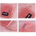 thumbnail image 3 of Titular de la tarjeta Cartera transparente Monedero transparente Bolsa de tarjeta de PVC con purpurina Cordón para el cuello Estuches plegables para tarjetas de identificación (Rosa-paquete de 3), 3 of 5