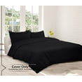 thumbnail image 5 of ROYALE LINENS Black Duvet Cover Twin Size - Soft Twin Duvet Cover Set - 2 Piece Double Brushed Twin Duvet Covers with Zipper Closure, 1 Twin Duvet Cover 68x90 inches and 1 Pillow Shams (Twin, Black), 5 of 8