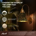 thumbnail image 6 of 4 Set Starfish Ceiling Fan Light Covers , AEELLEEA Metal Mini Lamp Shade Light Fixture cover for Pendant Light,Tulip Ceiling Light Cover 2-1/8" Fitter Size, 5-1/8" High x 6" Diameter, 6 of 8