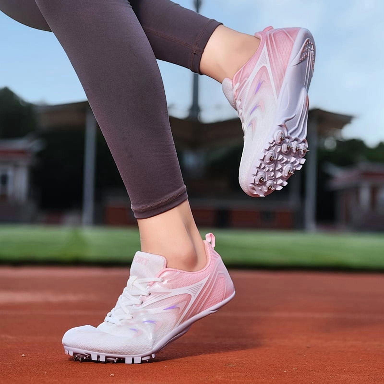 Mens Womens Boys Girls Spikes Athletics Racing Running Shoes Track and Field Sneaker
