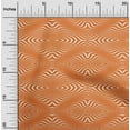 thumbnail image 2 of oneOone Cotton Cambric Orange Fabric Moire Dress Material Fabric Print Fabric By The Yard 56 Inch Wide, 2 of 4